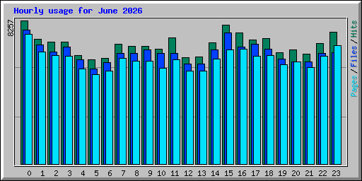 Hourly usage for June 2026